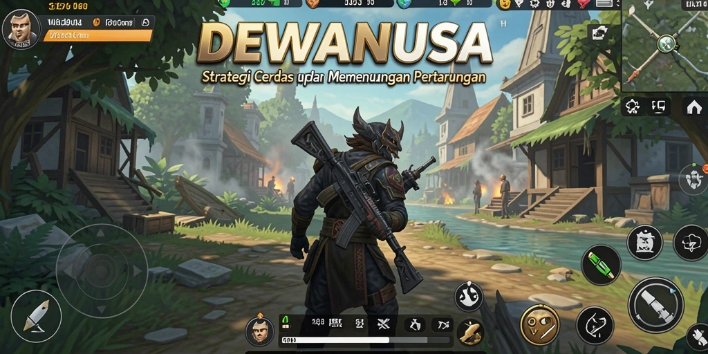 Tangkapan layar DEWANUSA menunjukkan aksi seru dalam pertempuran strategi.