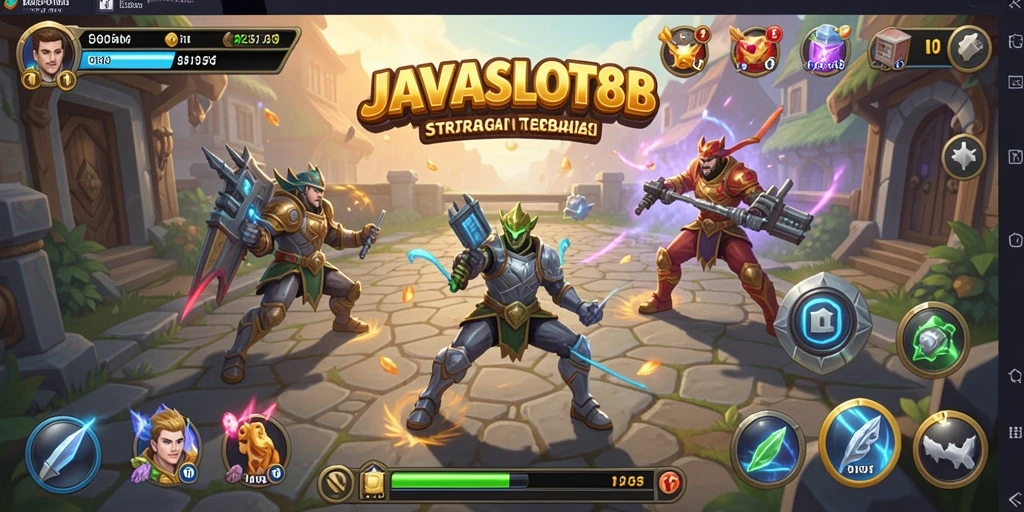 Tampilan gameplay strategi yang menarik dan mendebarkan.