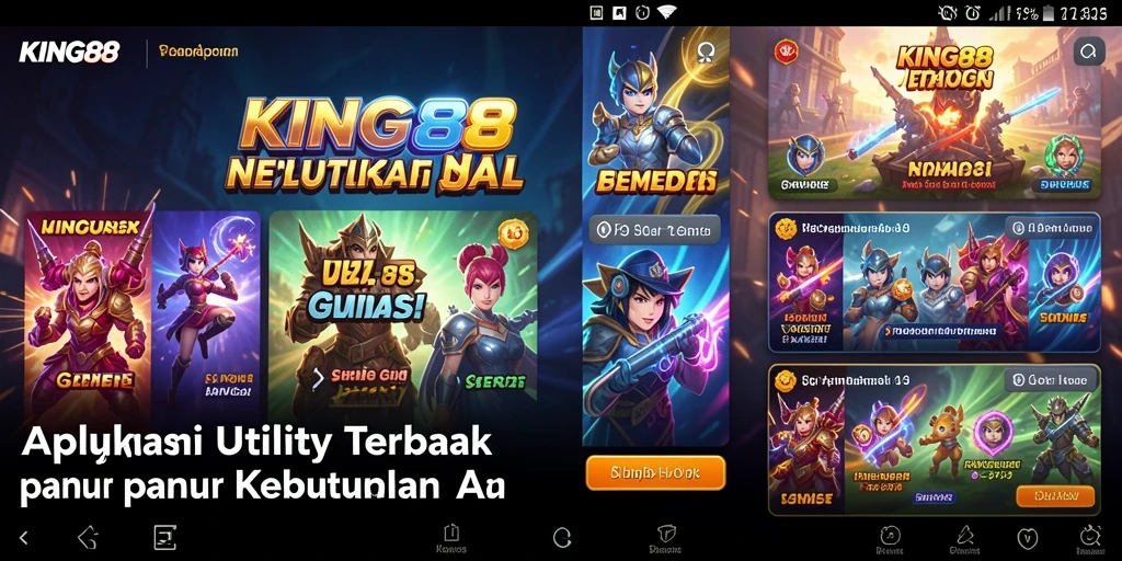Tampilan utama KING88 yang intuitif dan fungsional.