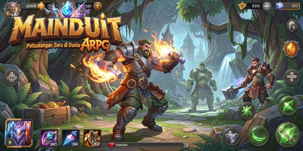 Tampilkan aksi seru dalam gameplay ARPG MAINDUIT.