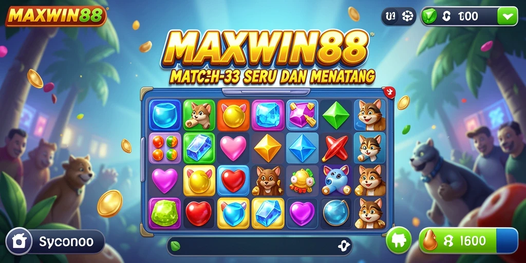 Tampilan gameplay MAXWIN88 yang seru dengan grafis menarik.