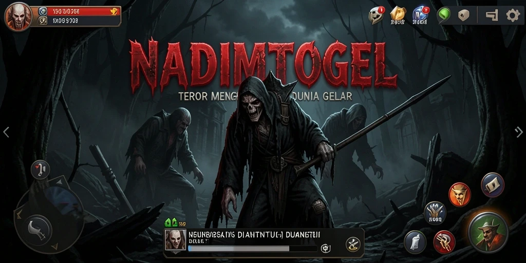 Screenshot NADIMTOGEL menampilkan momen menakutkan dalam gameplay yang mendebarkan.