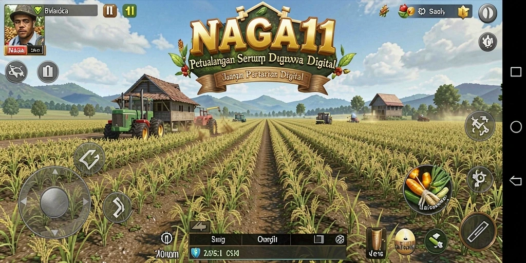 Tampilan gameplay NAGA11 yang memukau dalam dunia pertanian.