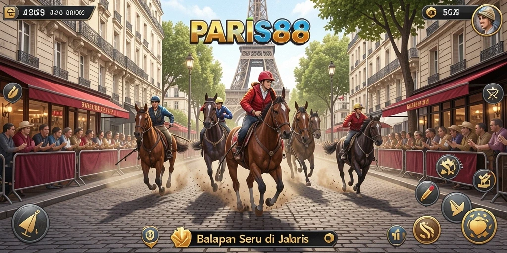 Menampilkan aksi balapan mendebarkan di jalanan Paris.