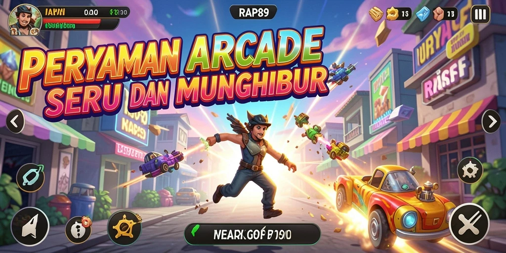 Tampilan gameplay seru dan dinamis dalam RAP89.