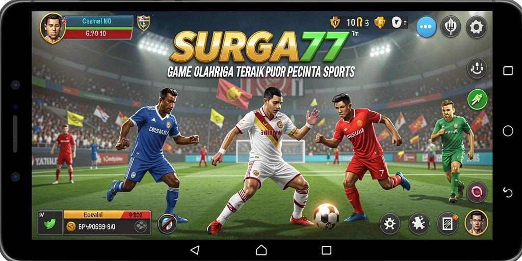 Tampilan gameplay SURGA77 yang seru dan kompetitif di berbagai olahraga.