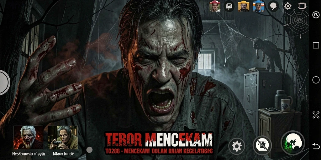 Tampilan gameplay mencekam dari TO288 menunjukkan suasana horror yang mendalam.