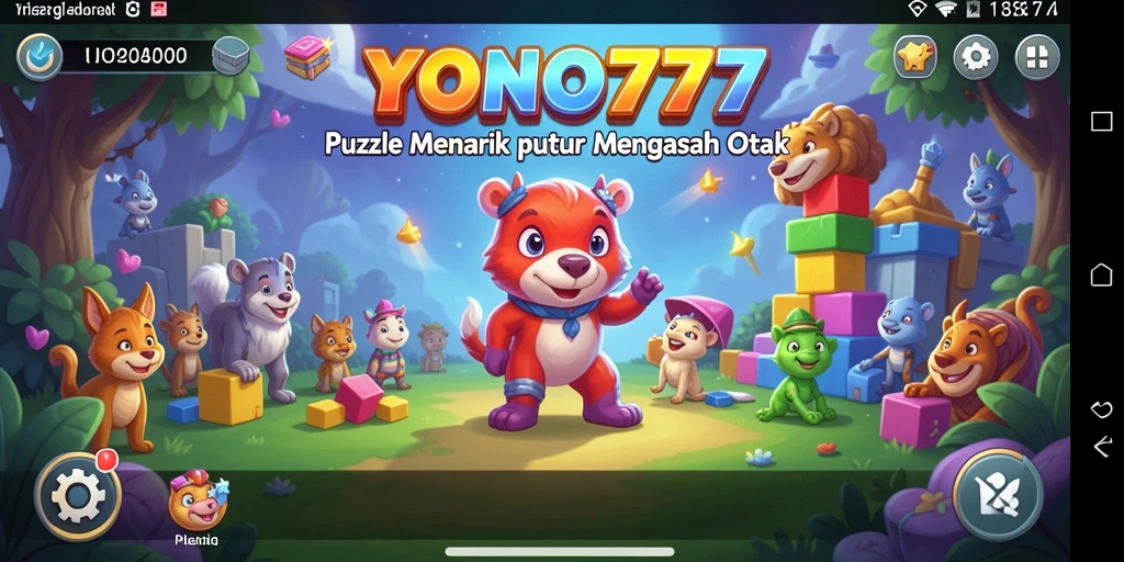 Tampilan gameplay seru YONO777 dengan teka-teki menarik.